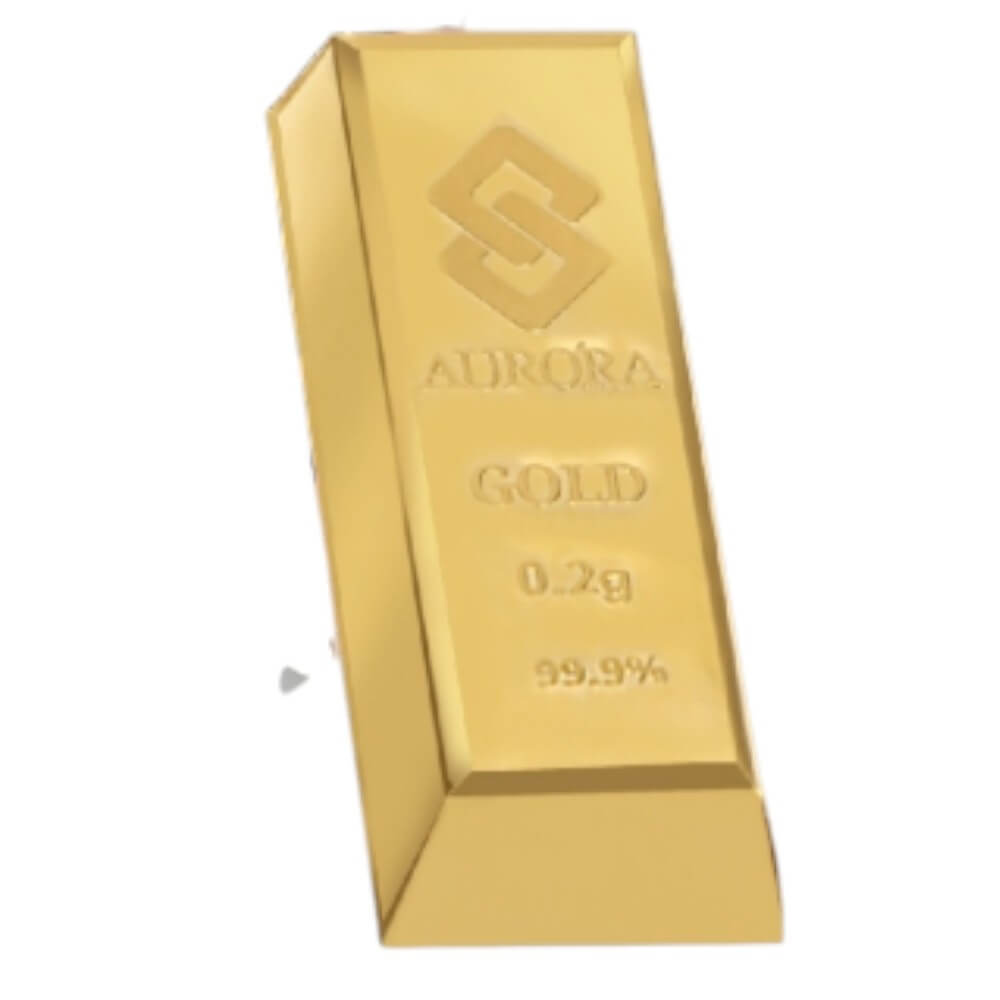 ทองแท่ง AURORA DESIGN 0.2 กรัม ผลิตจากทองแท้ 99.9%_3